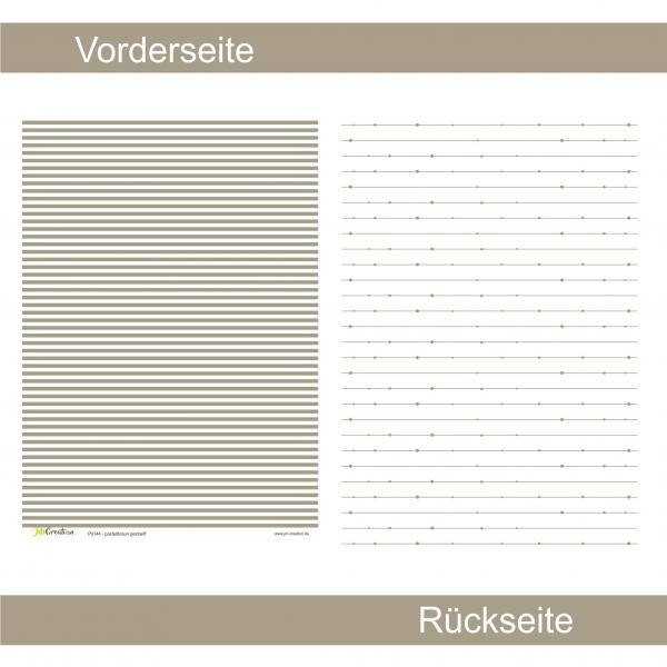 Pastellbraun gestreift - Designpapier